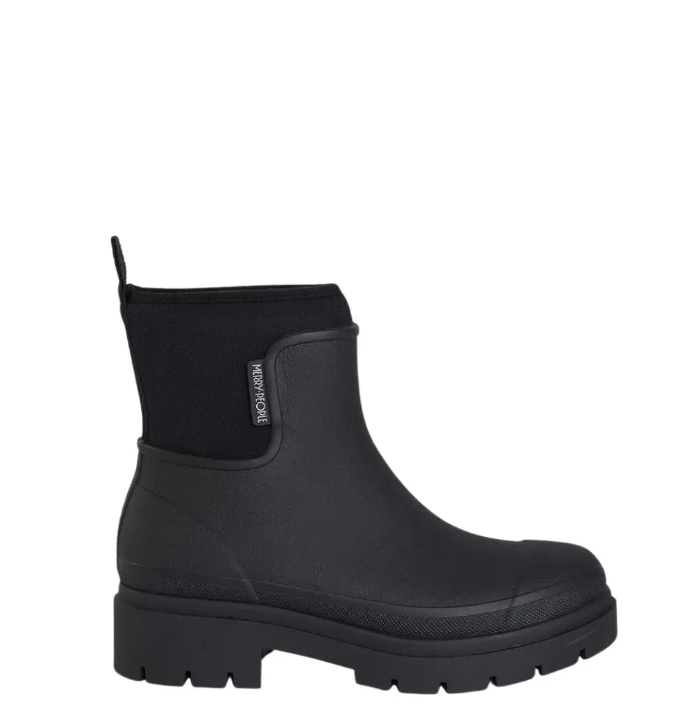 Tully Platform Wellington Boots - Black