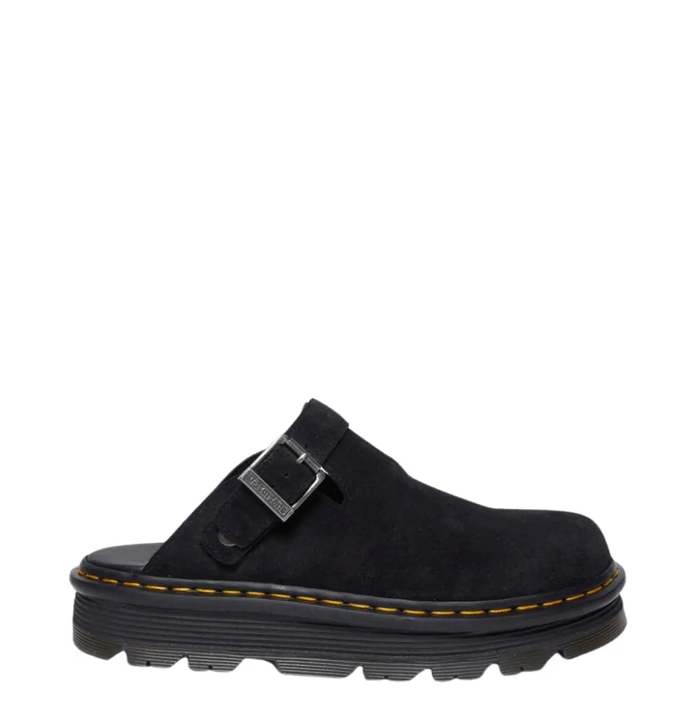 Zebzag Mule - Black Suede