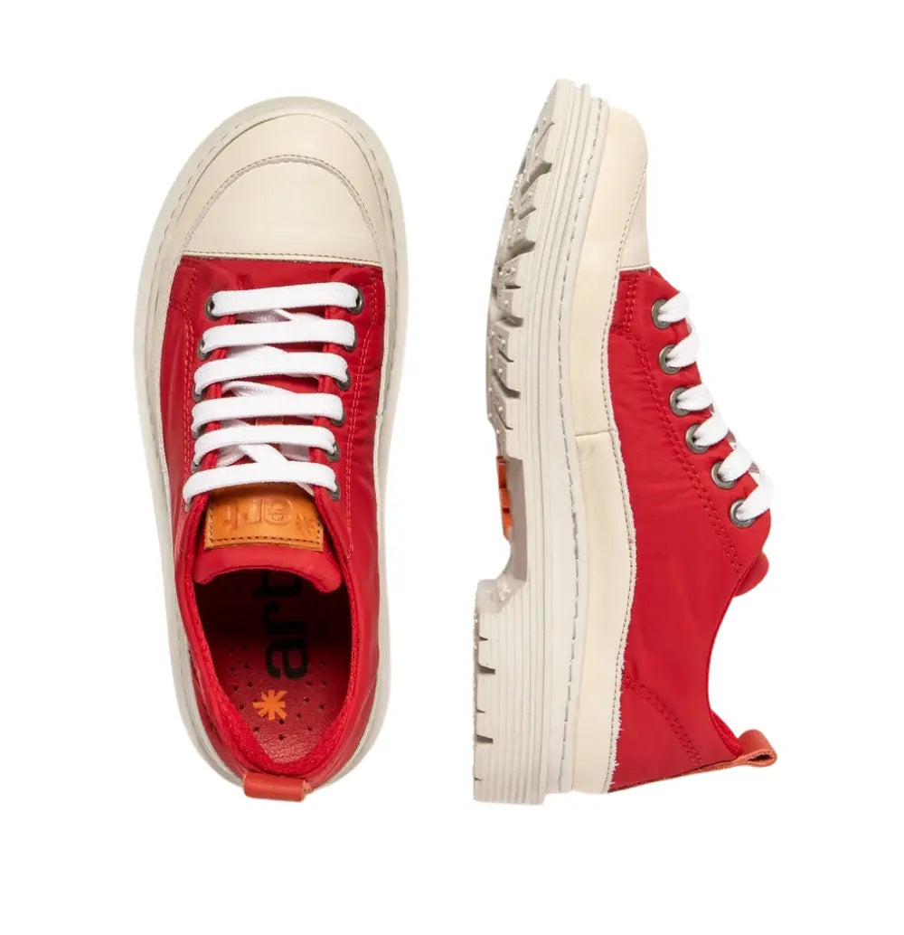 Birmingham Nylon Platform Shoes - Red