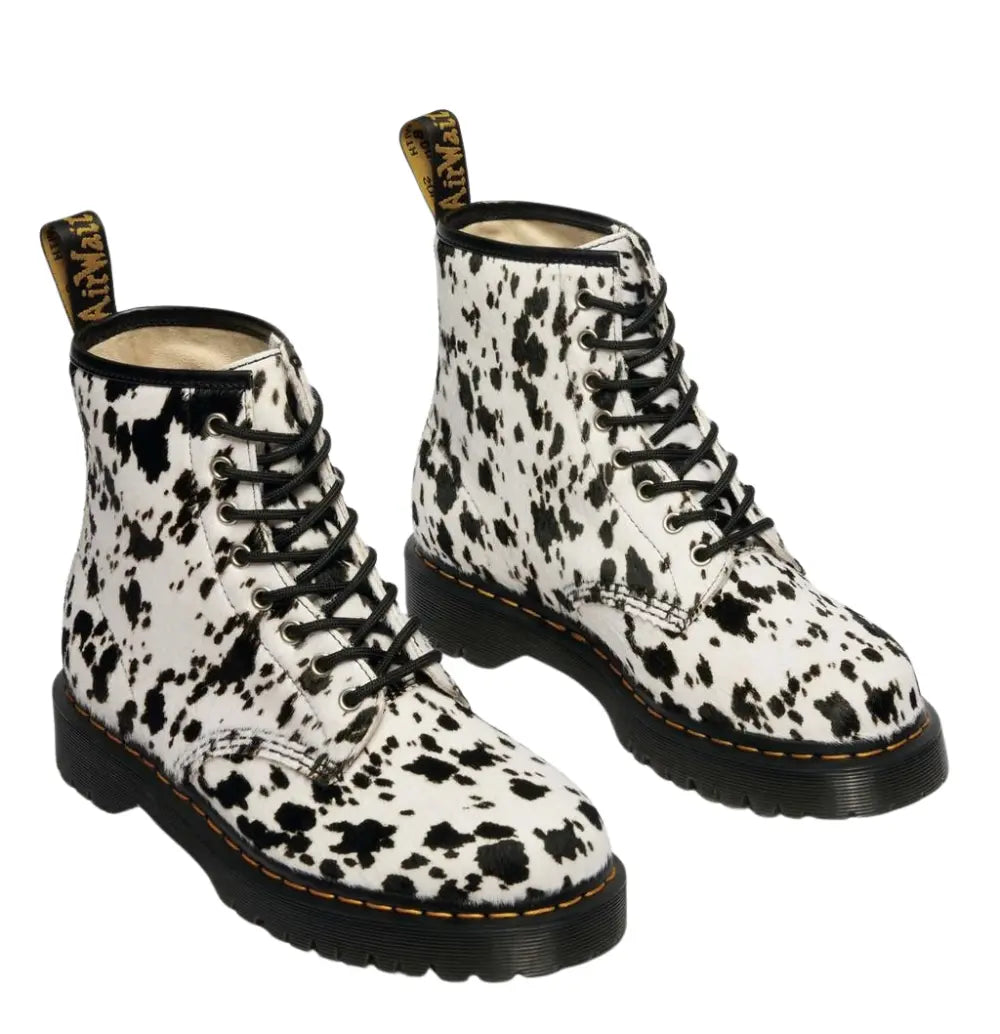 1460 Bex Dalmatian Hair-On Leather Boots