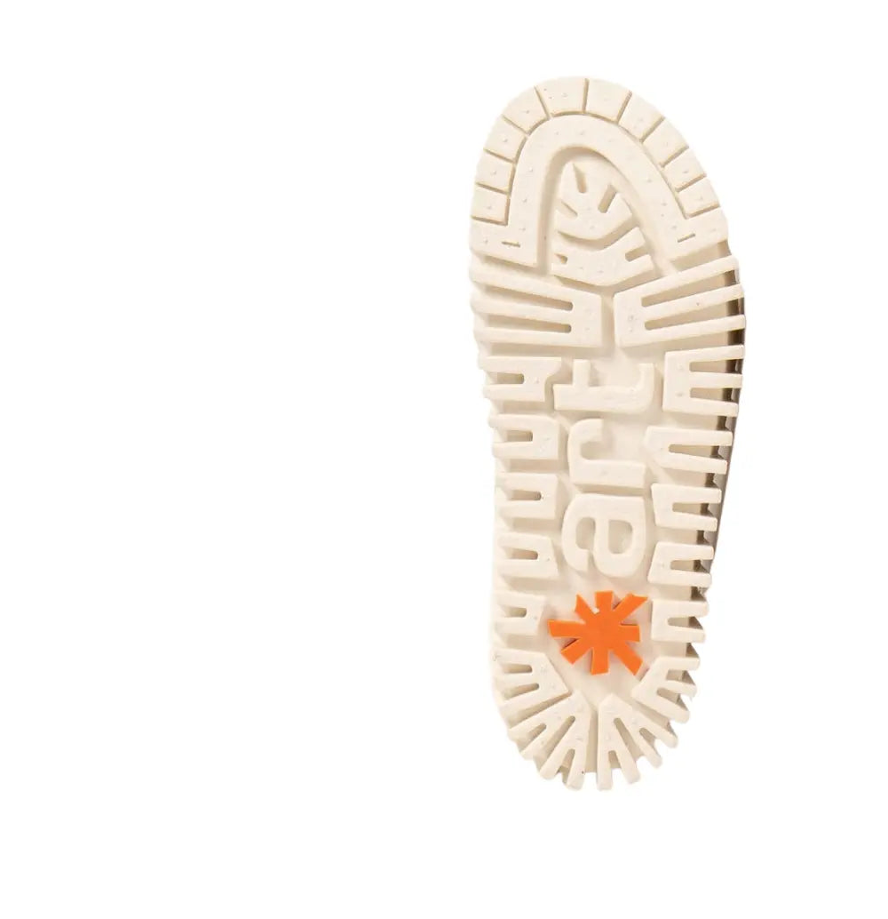 Brighton Platform Leather Shoes - Cream