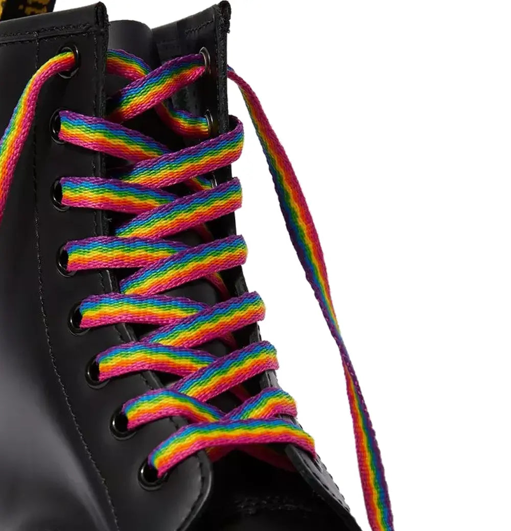 140cm Flat Laces - Rainbow