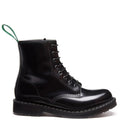 Solovair Derby Boot - Black Hi-Shine Leather