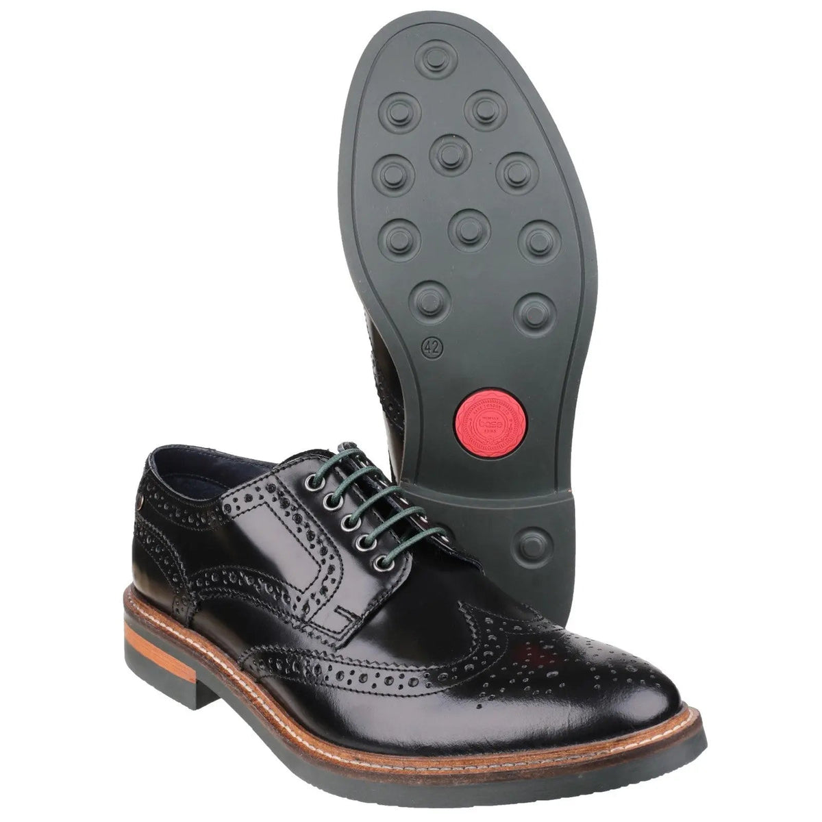 Woburn Hi-Shine Brogue Shoe