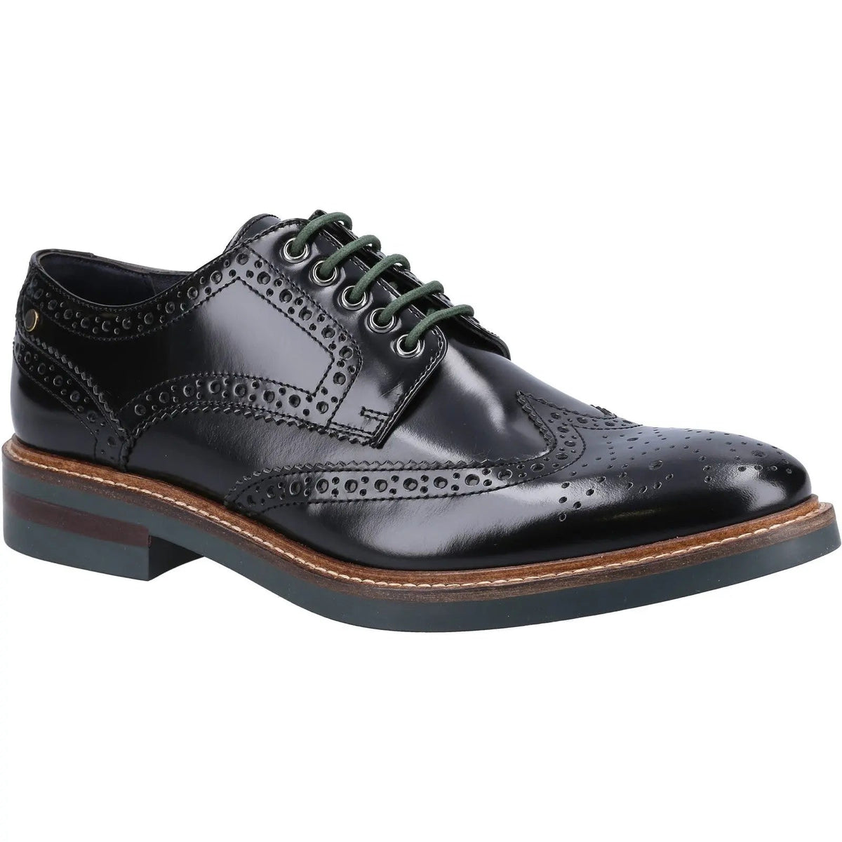 Base London Woburn Excel Brogue - Black